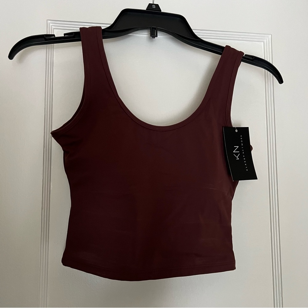 Klassy Network Scoop Neck Brami Crop